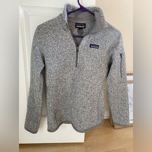 Patagonia gray quarter zip